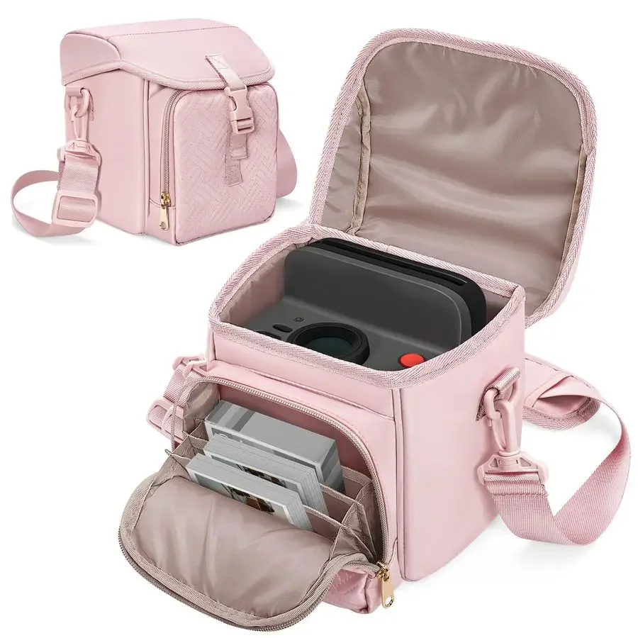 Sling Bag Compatible with Polaroid Now 2nd 3rd Instant Camera, Crossbody Bag with Adjustable Strap, Pink
Sling Bag Compatible with Polaroid Now 2nd 3rd Instant Camera, Crossbody Bag with Adjustable Strap, Pink