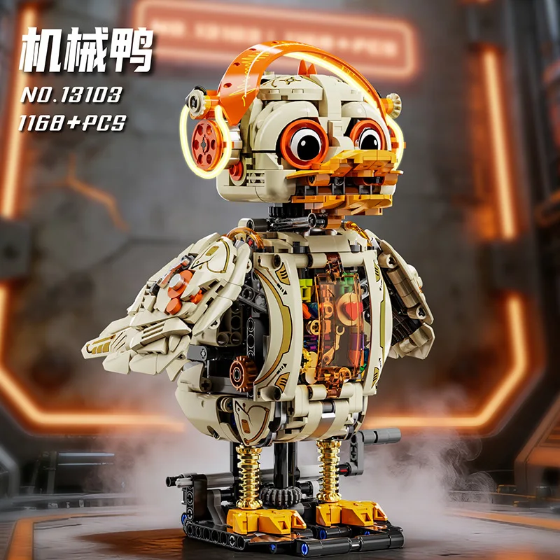 1168pcs Mechanical Duck Future Punk Style Animal NO.13103 Model Mini Particle Building Blocks MOC Toy Children's Birthday Gift
1168pcs Mechanical Duck Future Punk Style Animal NO.13103 Model Mini Particle Building Blocks MOC Toy Children's Birthday Gift