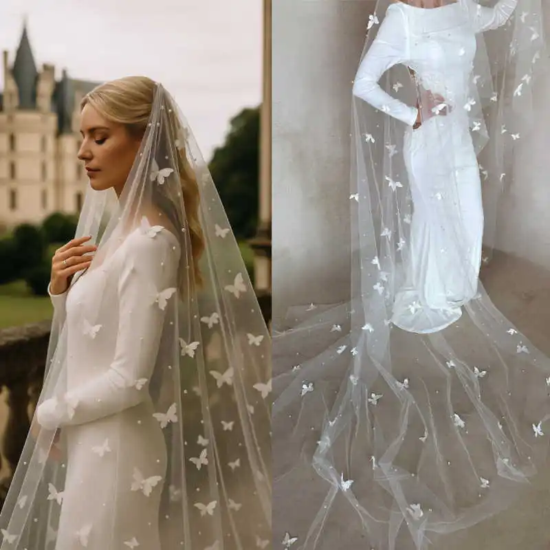 Милая свадебная фата с жемчугом-бабочкой, однослойная фата в соборе длиной до собора с расческой, свадебные аксессуары по индивидуальному заказу velo de novia
Милая свадебная фата с жемчугом-бабочкой, однослойная фата в соборе длиной до собора с расческой, свадебные аксессуары по индивидуальному заказу velo de novia