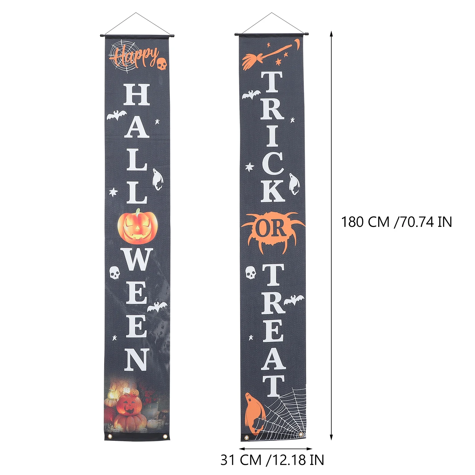 1Set Halloween Door Couplets Front Door Porch Banner Hanging Banner Polyester Halloween Party Decoration Supplies
1Set Halloween Door Couplets Front Door Porch Banner Hanging Banner Polyester Halloween Party Decoration Supplies