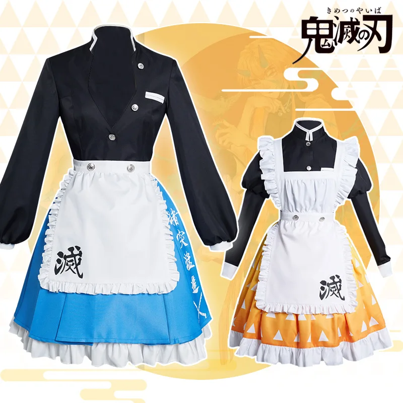 Anime Agatsuma Zenitsu Cosplay Costume Maid Dress Outfits Halloween Carnival Suit Kimetsu No Yaiba Maid Uniform Waiter
Anime Agatsuma Zenitsu Cosplay Costume Maid Dress Outfits Halloween Carnival Suit Kimetsu No Yaiba Maid Uniform Waiter