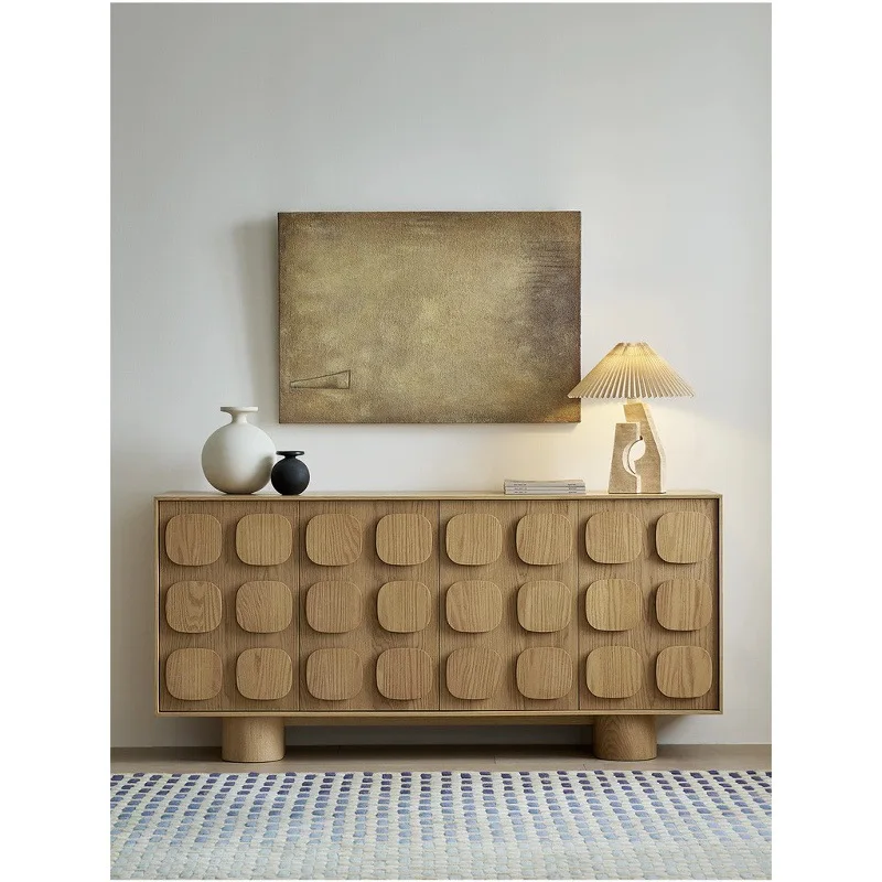 Solid wood dining side cabinet, living room locker, household modern simple style light luxury high-end special-shaped cabinet
Solid wood dining side cabinet, living room locker, household modern simple style light luxury high-end special-shaped cabinet