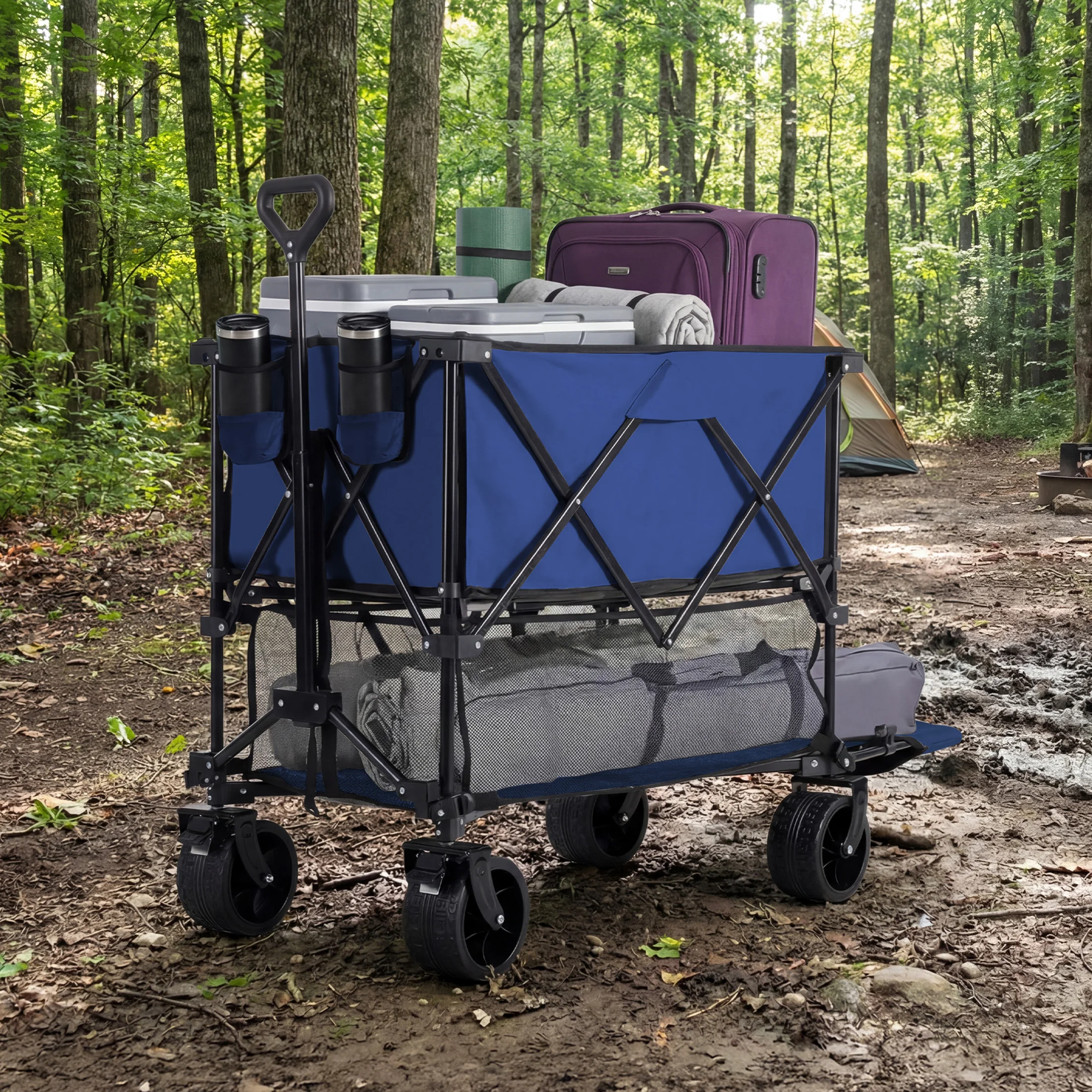JHK Outdoor Wagons Cart Double Decker 440 lbs Large Capacity Collapsible Foldable Garden Beach Cart for Grocery Garden Camping
JHK Outdoor Wagons Cart Double Decker 440 lbs Large Capacity Collapsible Foldable Garden Beach Cart for Grocery Garden Camping
