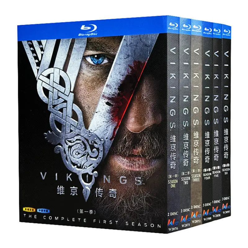 Blu-ray Ultra HD American and European TV Series Vikings Seasons 1–6 Box Set with English and Traditional Chinese Subtitles
Blu-ray Ultra HD American and European TV Series Vikings Seasons 1–6 Box Set with English and Traditional Chinese Subtitles