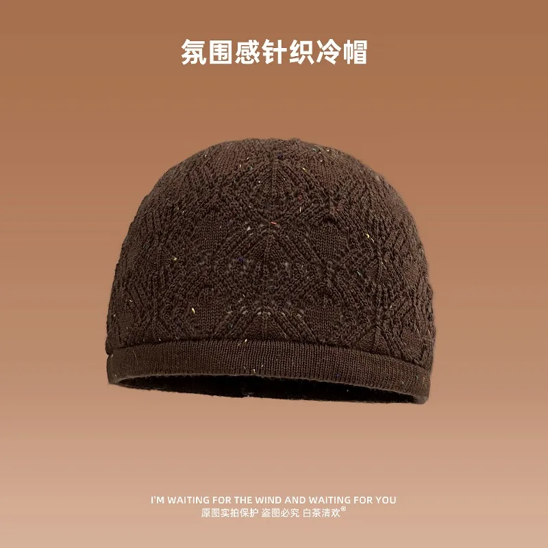 Niche Trend Mixed Color Hollow Sleeve Knitted Hat Spring and Autumn Simple Short Brim Dome Skull Beanie Cap for Women's
Niche Trend Mixed Color Hollow Sleeve Knitted Hat Spring and Autumn Simple Short Brim Dome Skull Beanie Cap for Women's