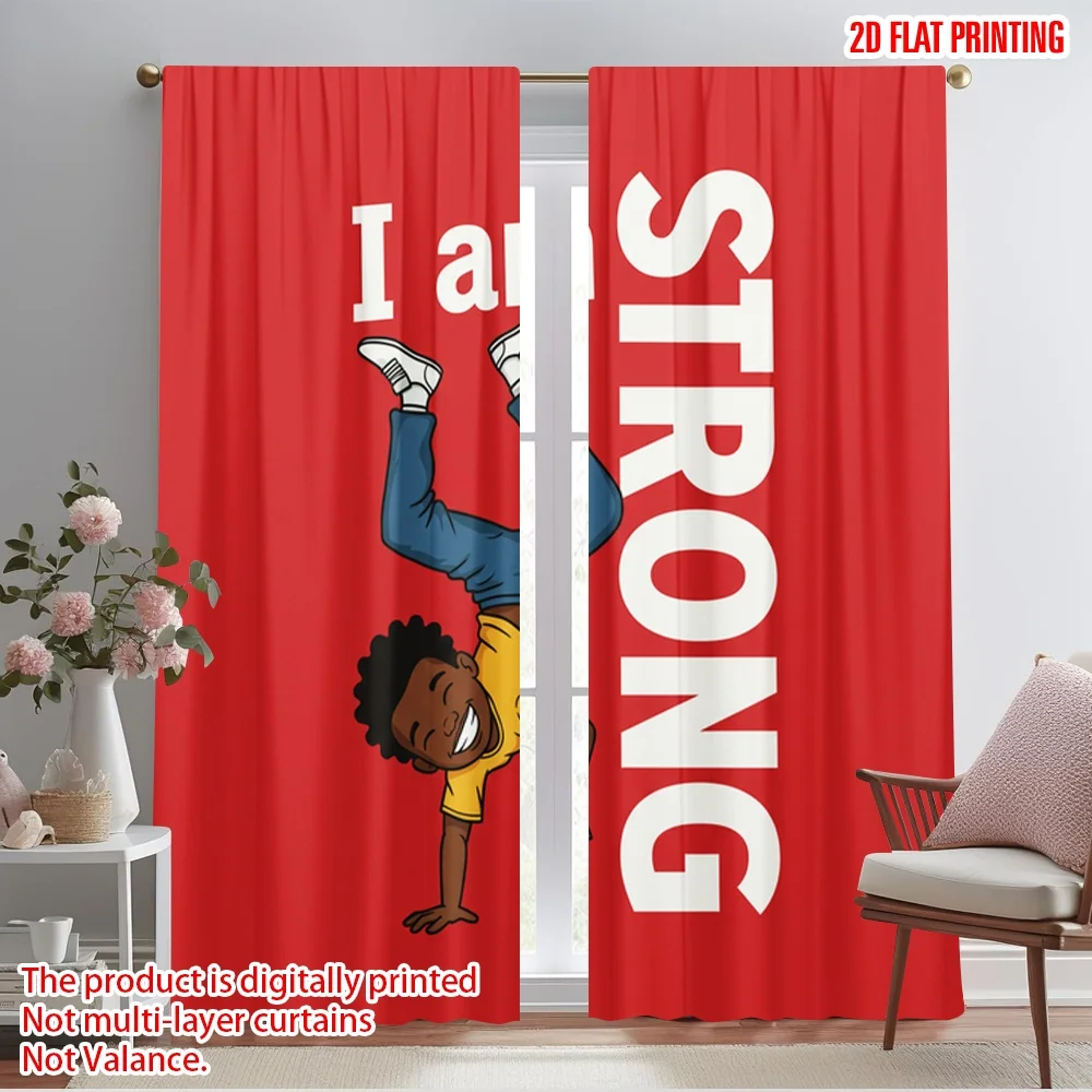 2pcs 2D flat printing Party Curtains Dancing Strength Action Polyester Without Electricity 0 Perfect for Room bedroom wall decor
2pcs 2D flat printing Party Curtains Dancing Strength Action Polyester Without Electricity 0 Perfect for Room bedroom wall decor