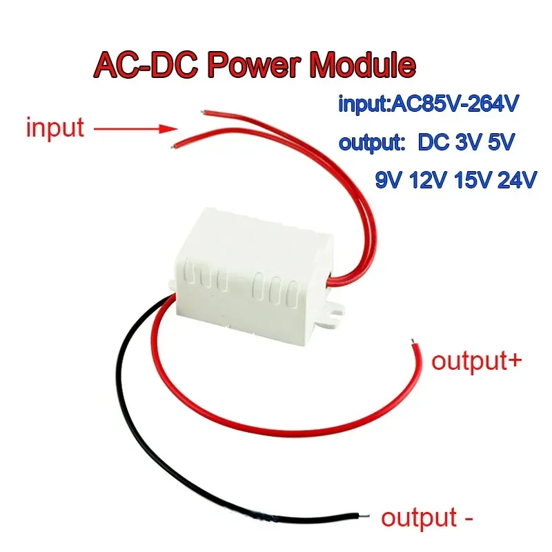 AC-DC Power Supply Module AC110V 220V 230V To DC 3V 5V 9V 12V 15V 24V Mini Buck Converter 3W Led Isolated Voltage Stabilized
AC-DC Power Supply Module AC110V 220V 230V To DC 3V 5V 9V 12V 15V 24V Mini Buck Converter 3W Led Isolated Voltage Stabilized