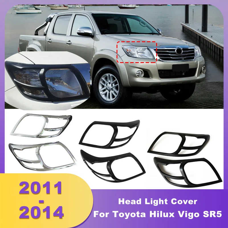 Car ABS Chrome Head Light Cover Headlight Covers Lamp Hood For Toyota Hilux Vigo SR5 2012 2013 2014 Pick Up Exterior Parts
Car ABS Chrome Head Light Cover Headlight Covers Lamp Hood For Toyota Hilux Vigo SR5 2012 2013 2014 Pick Up Exterior Parts