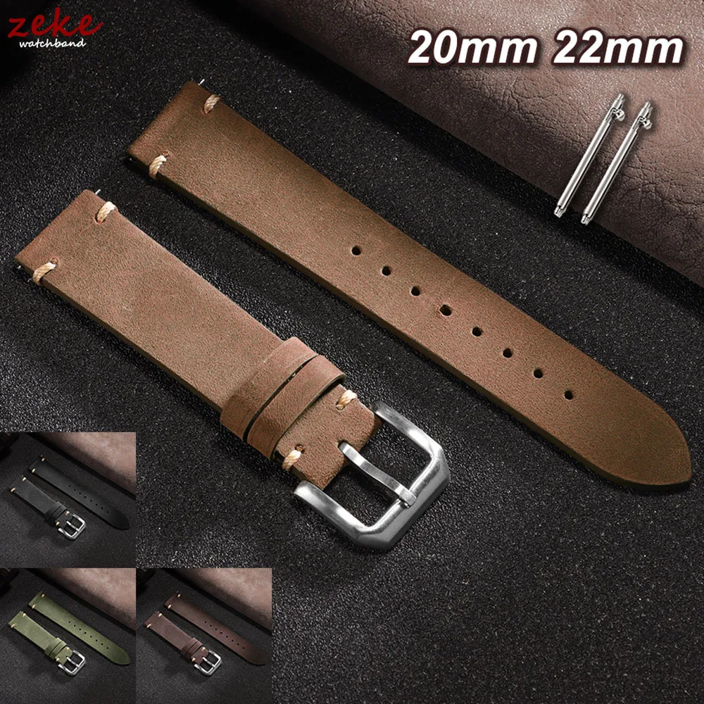 Stitching Cowhide Strap 20mm 22mm Watch Band for Omega Wrist Bracelets for Seiko Vintage Leather Watchband Quick Release Belts
Stitching Cowhide Strap 20mm 22mm Watch Band for Omega Wrist Bracelets for Seiko Vintage Leather Watchband Quick Release Belts