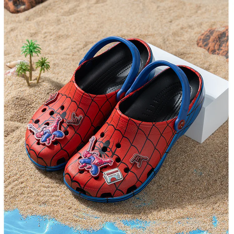 Red Spider-Man style sandals, fashionable outdoor slippers
Red Spider-Man style sandals, fashionable outdoor slippers
