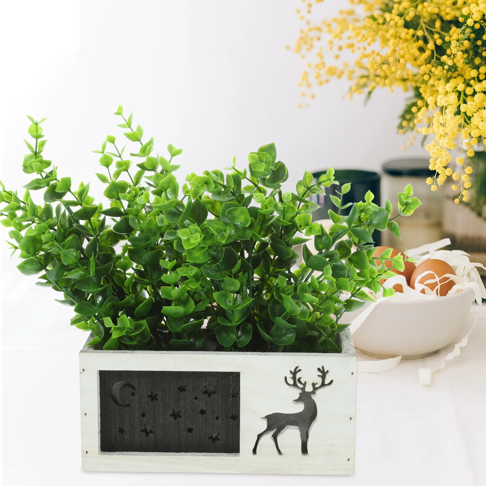 Artificial Flower Decor Plastic Wood Base Lifelike Bonsai Home Hotel Club Restaurant Villa Model Room nament Easy Care Clean
Artificial Flower Decor Plastic Wood Base Lifelike Bonsai Home Hotel Club Restaurant Villa Model Room nament Easy Care Clean