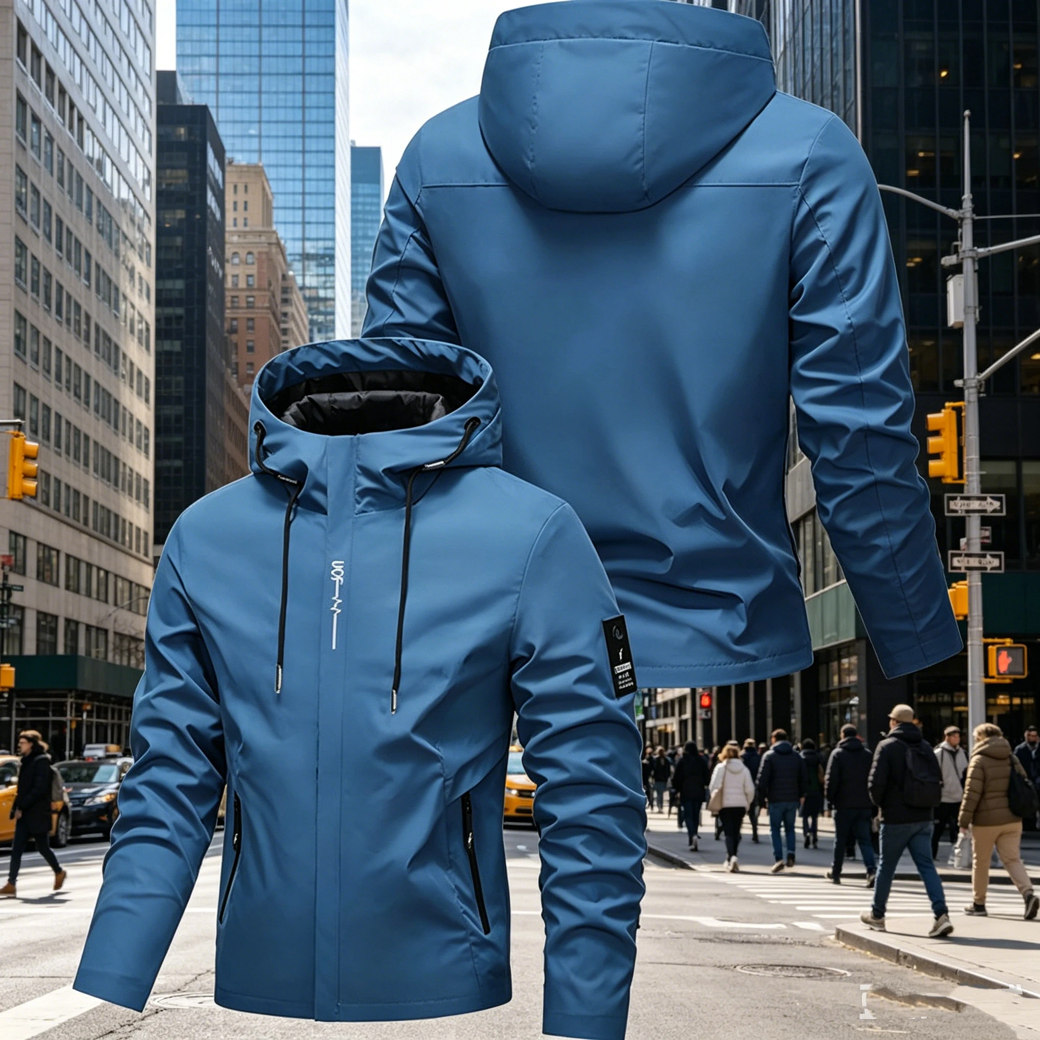 Urban Commuting Waterproof Jacket Fashionable Versatile and practical, easily coping with the temperature Difference Between
Urban Commuting Waterproof Jacket Fashionable Versatile and practical, easily coping with the temperature Difference Between