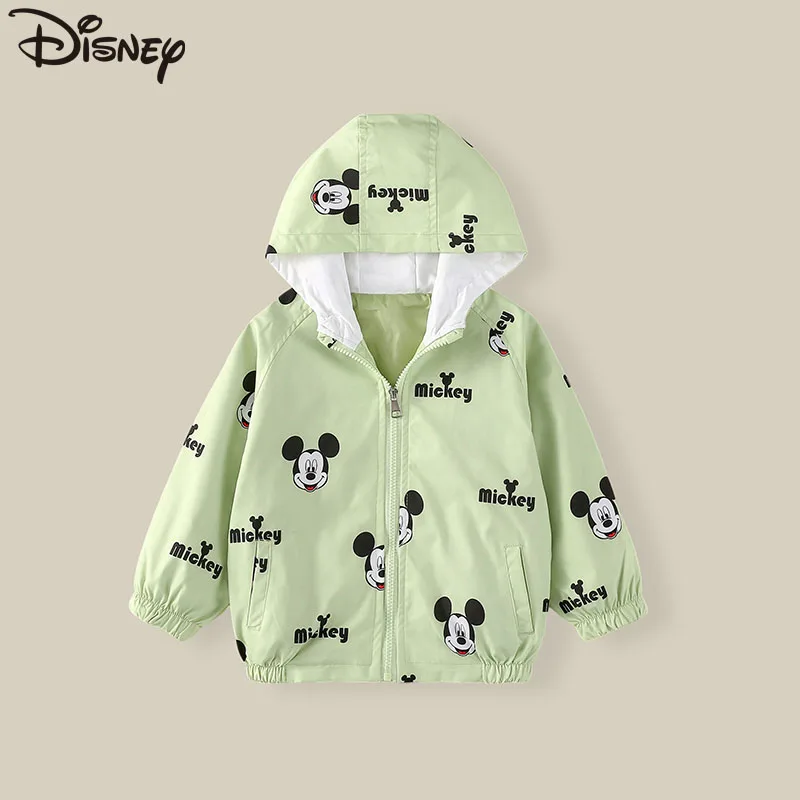Детское пальто с капюшоном с Микки Диснеем, весна-осень, новые милые топы с длинными рукавами и мультяшным принтом для девочек, зеленая повседневная куртка на молнии для мальчиков
Детское пальто с капюшоном с Микки Диснеем, весна-осень, новые милые топы с длинными рукавами и мультяшным принтом для девочек, зеленая повседневная куртка на молнии для мальчиков
