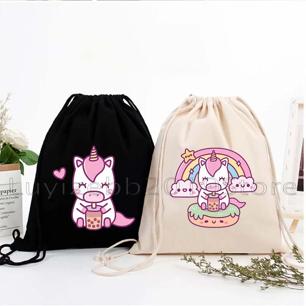 Rainbow Cute Little Unicorn Love Milk Tea Drinking Bubble Tea Cartoon Horse Drawstring Bag Soccer Backpack Sackpack Sports Bag
Rainbow Cute Little Unicorn Love Milk Tea Drinking Bubble Tea Cartoon Horse Drawstring Bag Soccer Backpack Sackpack Sports Bag