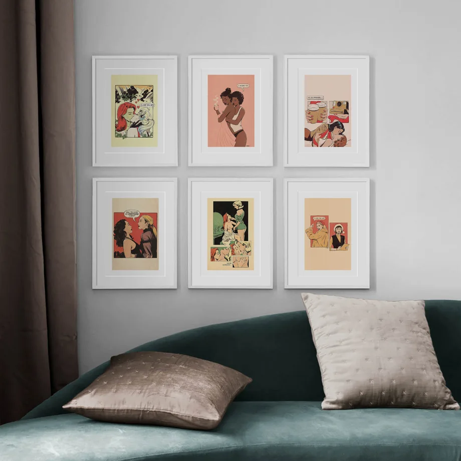 Homosexuality Wall Art Canvas Painting Comic Style LES Nordic Posters And Print Modern Wall Pictures For Living Room Home Decor
Homosexuality Wall Art Canvas Painting Comic Style LES Nordic Posters And Print Modern Wall Pictures For Living Room Home Decor