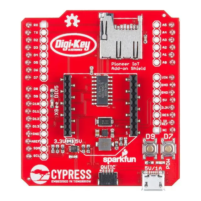 New DEV-14531 PSOC PIONEER IOT ADD-ON SHIELD
New DEV-14531 PSOC PIONEER IOT ADD-ON SHIELD