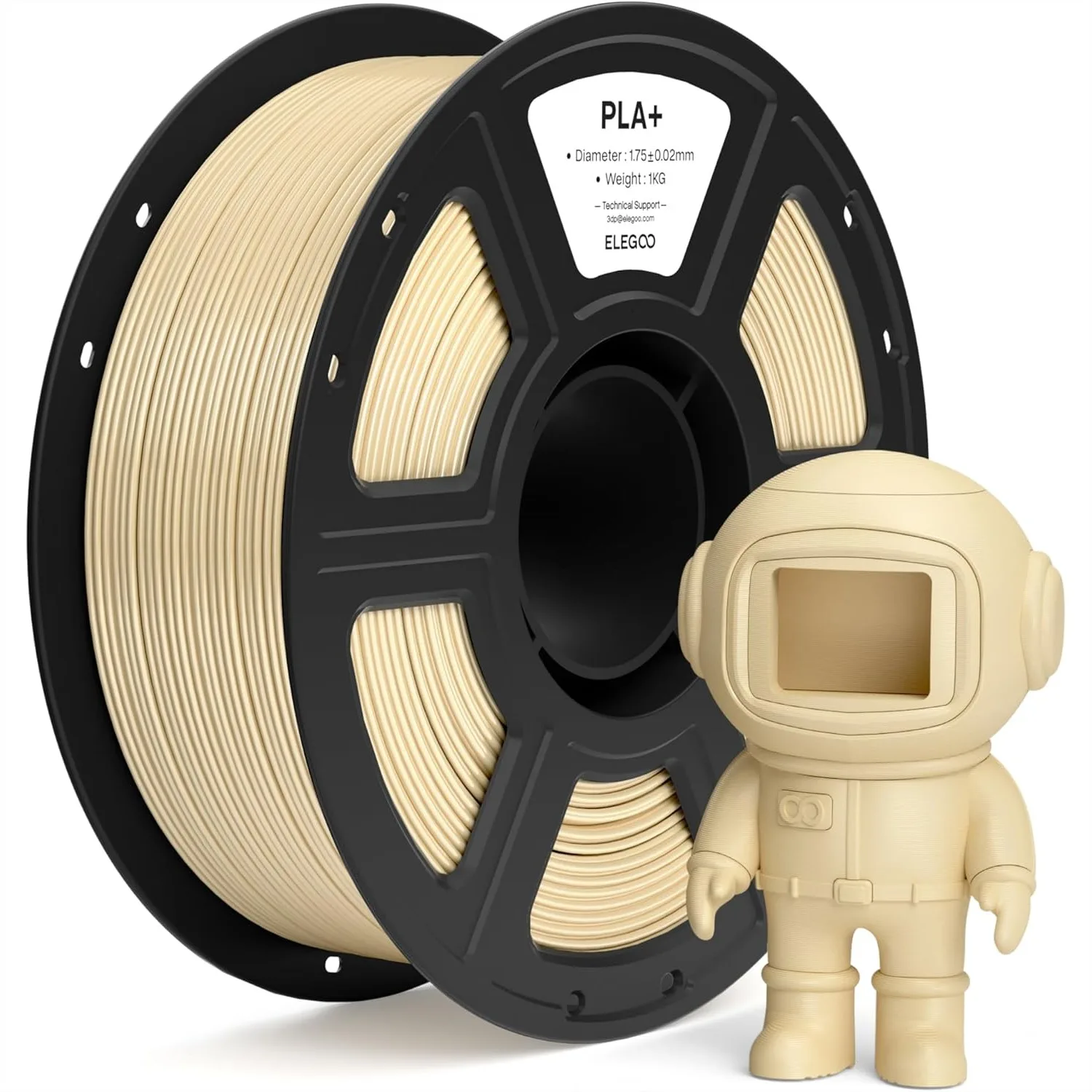 PLA+ Filament 1.75mm Beige 1KG, High Toughness 3D Printer Filament Dimensional Accuracy +/-0.02mm, Strong Layer Adhesion for
PLA+ Filament 1.75mm Beige 1KG, High Toughness 3D Printer Filament Dimensional Accuracy +/-0.02mm, Strong Layer Adhesion for