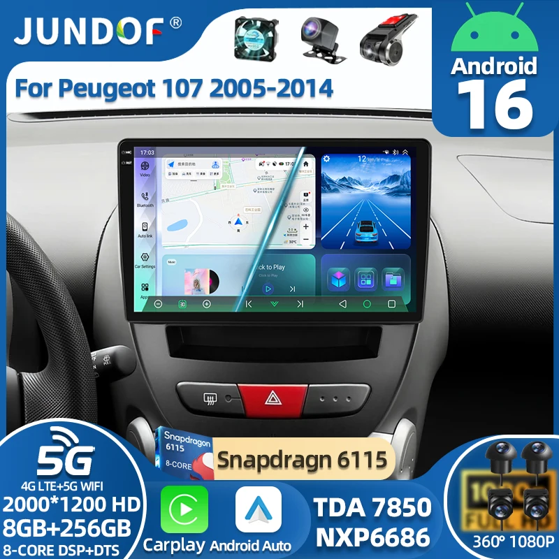 Android 16 Carplay Auto Multimedia Player For Peugeot 107 Citroen C1 Toyota Aygo 2005 -2014 DSP Stereo 2din Head Car Radio Unit
Android 16 Carplay Auto Multimedia Player For Peugeot 107 Citroen C1 Toyota Aygo 2005 -2014 DSP Stereo 2din Head Car Radio Unit