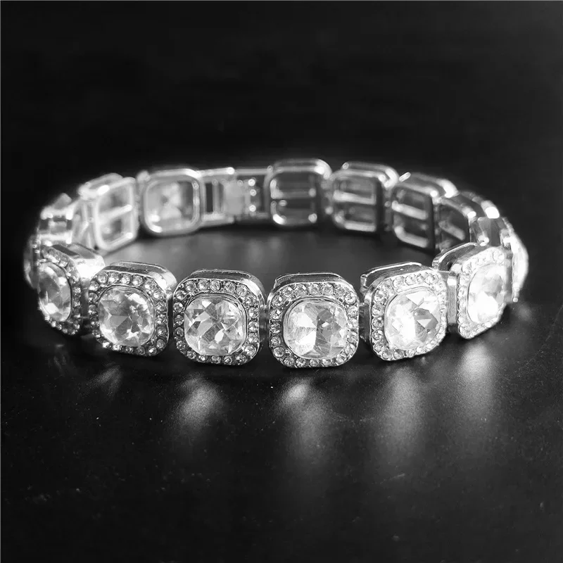 Silver Color Hip Hop Tennis Chain Bracelet 1 Row Square Cz Stone Iced Out Bling Bracelets For Men Women 18cm New Year Jewelry
Silver Color Hip Hop Tennis Chain Bracelet 1 Row Square Cz Stone Iced Out Bling Bracelets For Men Women 18cm New Year Jewelry