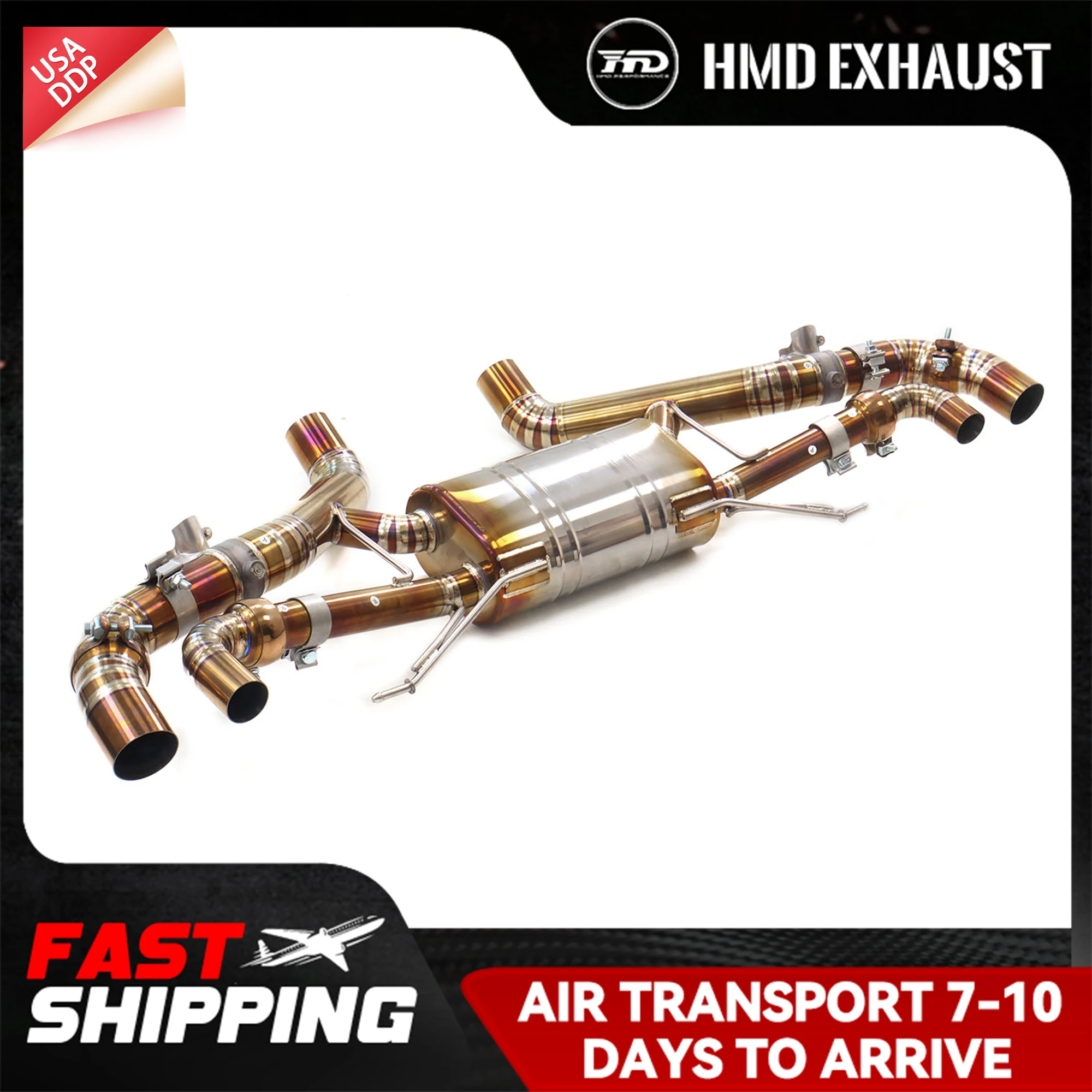 HMD Exhaust Catback for Aston Martin DBX 707 4.0T Ti OEM valve base Lossless installation Increase pipe diameter
HMD Exhaust Catback for Aston Martin DBX 707 4.0T Ti OEM valve base Lossless installation Increase pipe diameter