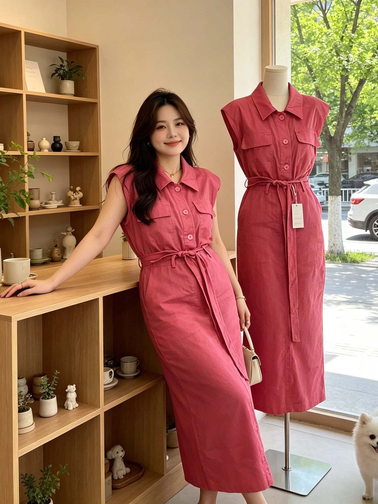 Summer New plus Size Vintage Stand Collar Sleeveless Shirt Dress Women's Fashion Waist Cinch Tie Belted Gown H-Shape Skirt
Summer New plus Size Vintage Stand Collar Sleeveless Shirt Dress Women's Fashion Waist Cinch Tie Belted Gown H-Shape Skirt
