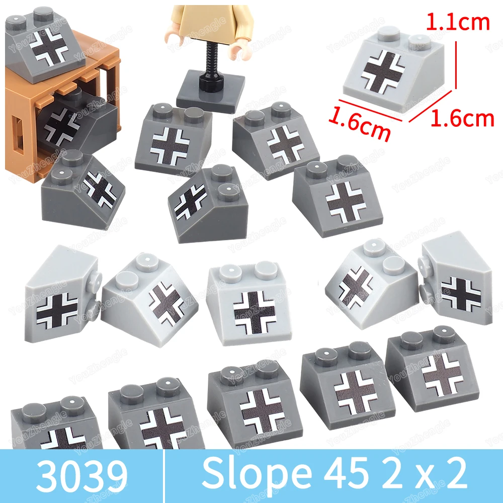 Black Ten Pattern Building Block 3039 Printed 2x2 High Bevel MOC figures Military Equipment Model Scene Accessories Gift DIY Toy
Black Ten Pattern Building Block 3039 Printed 2x2 High Bevel MOC figures Military Equipment Model Scene Accessories Gift DIY Toy