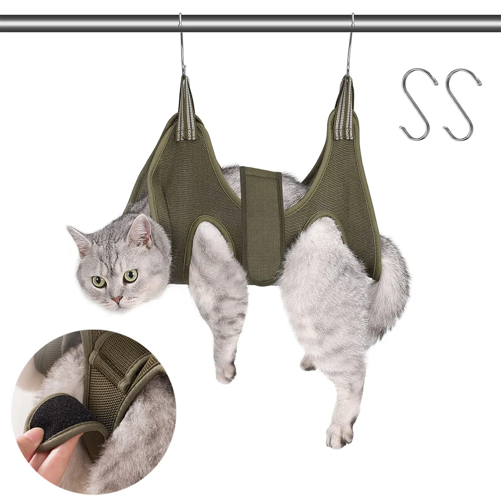 Pet Grooming Hammock Cat Dog Nail Clipper Fixer Teddy Hook Type Feeding Anti-scratch Artifact Restraint Bag Pet Accessories
Pet Grooming Hammock Cat Dog Nail Clipper Fixer Teddy Hook Type Feeding Anti-scratch Artifact Restraint Bag Pet Accessories