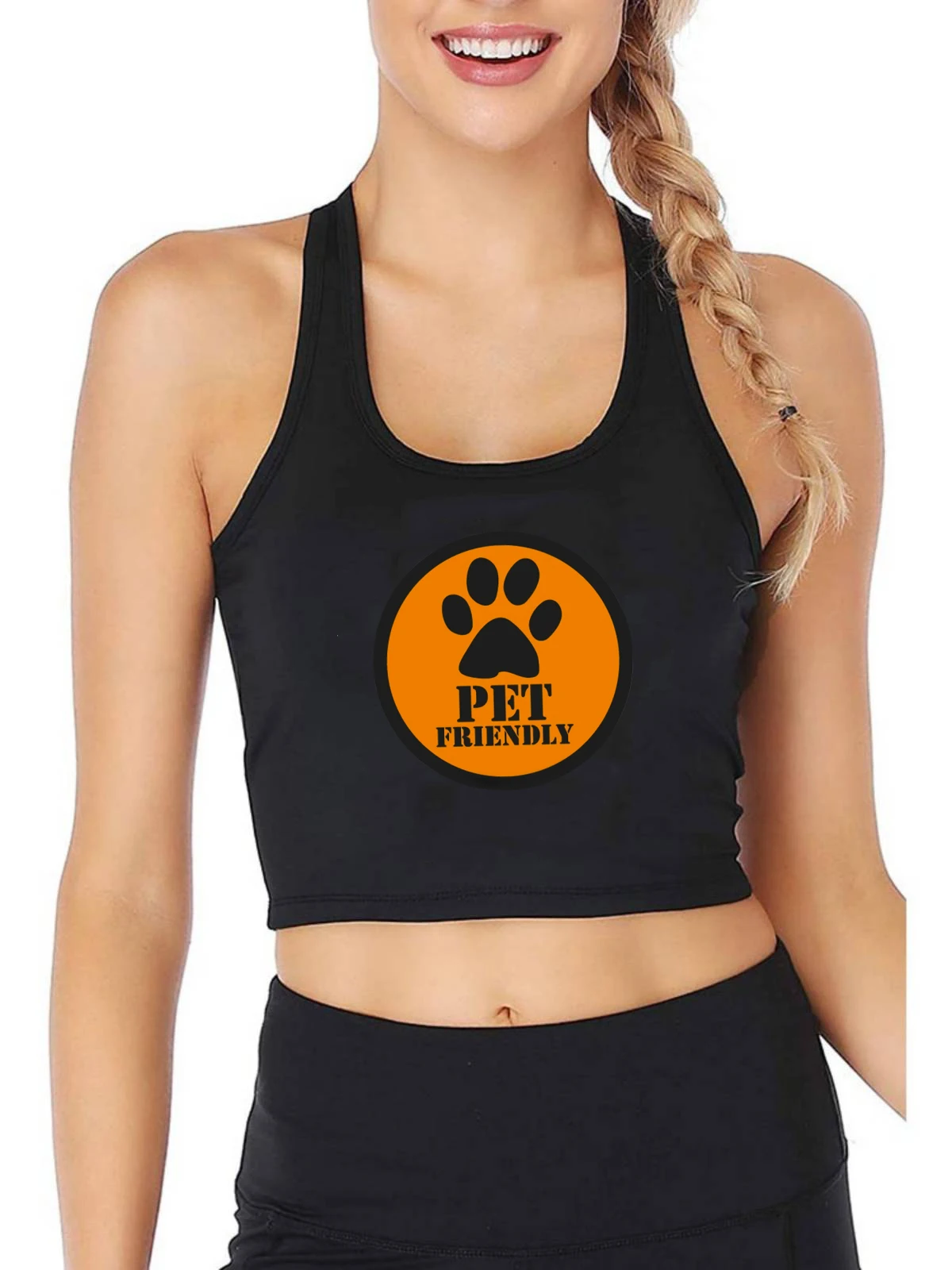 Pet Friendly Stamp Design Sexy Breathable Slim Fit Crop Top Pet Lovers Personality Customizable Tank Tops Gym Fitness Camisole
Pet Friendly Stamp Design Sexy Breathable Slim Fit Crop Top Pet Lovers Personality Customizable Tank Tops Gym Fitness Camisole