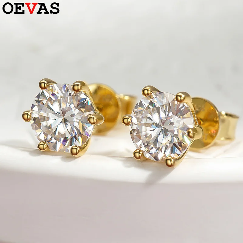 Женские серьги-гвоздики из серебра 925 пробы, 1 карат
Женские серьги-гвоздики из серебра 925 пробы, 1 карат