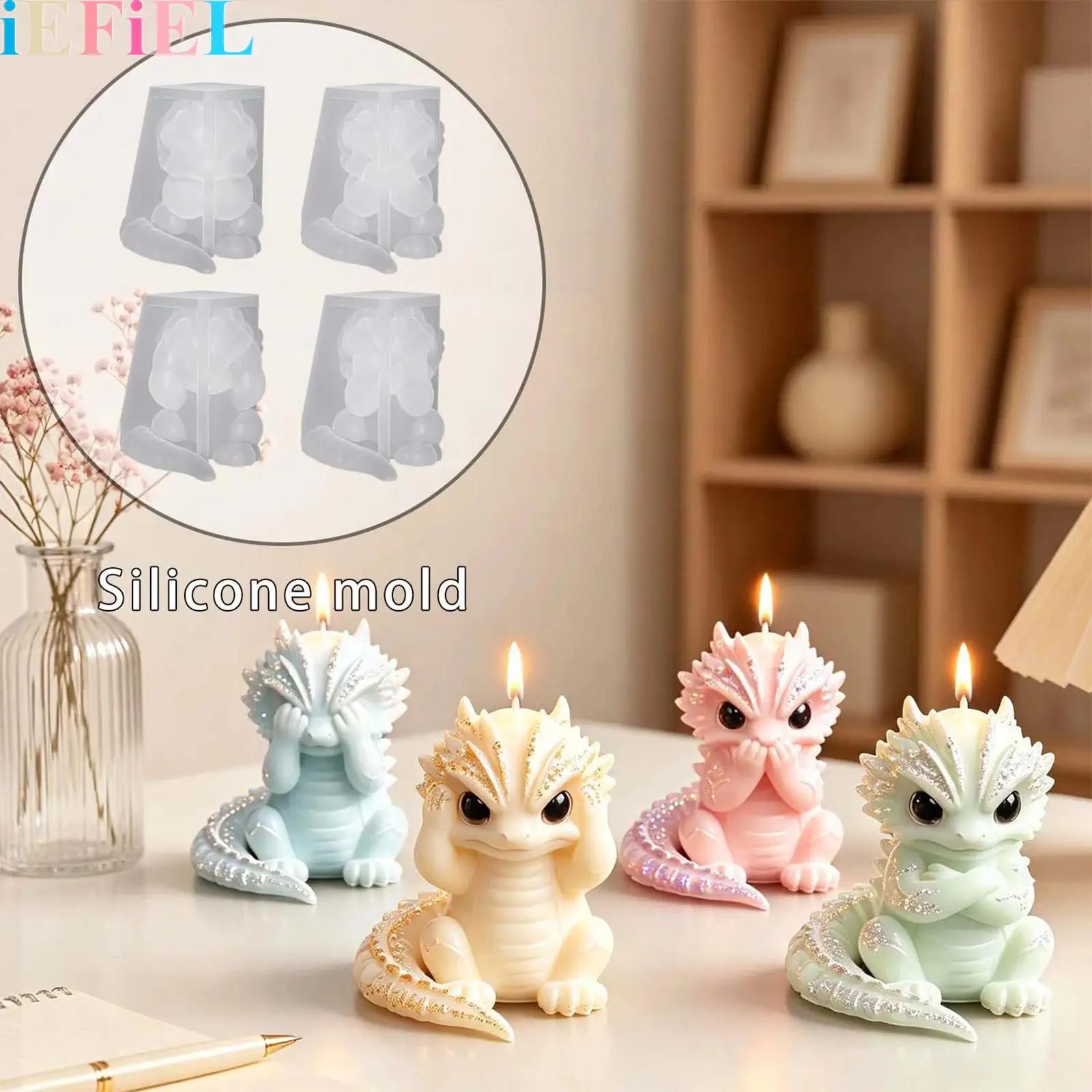 Silicone Dragon-shaped Figurine Scented Candle Mold 3D Multiple Postures Fun Animal Mold for Home Decoration Daily Use Gifts
Silicone Dragon-shaped Figurine Scented Candle Mold 3D Multiple Postures Fun Animal Mold for Home Decoration Daily Use Gifts