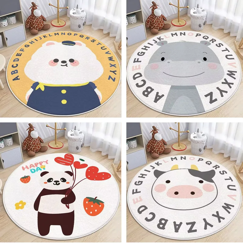 Round cute cartoon carpet washable floor mat children's floor mat bedroom bedside carpet living room coffee table mat
Round cute cartoon carpet washable floor mat children's floor mat bedroom bedside carpet living room coffee table mat