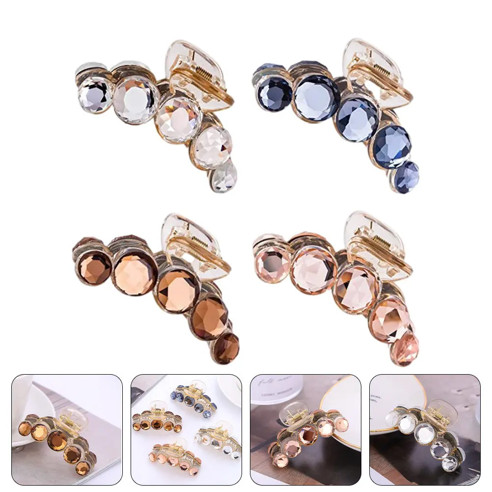 4Pcs Crystal Rhinestone Hair Grab Clips for Women Girls Daily Office Party Prom Birthday Christmas Photo Shoot Thin Thick Hair
4Pcs Crystal Rhinestone Hair Grab Clips for Women Girls Daily Office Party Prom Birthday Christmas Photo Shoot Thin Thick Hair