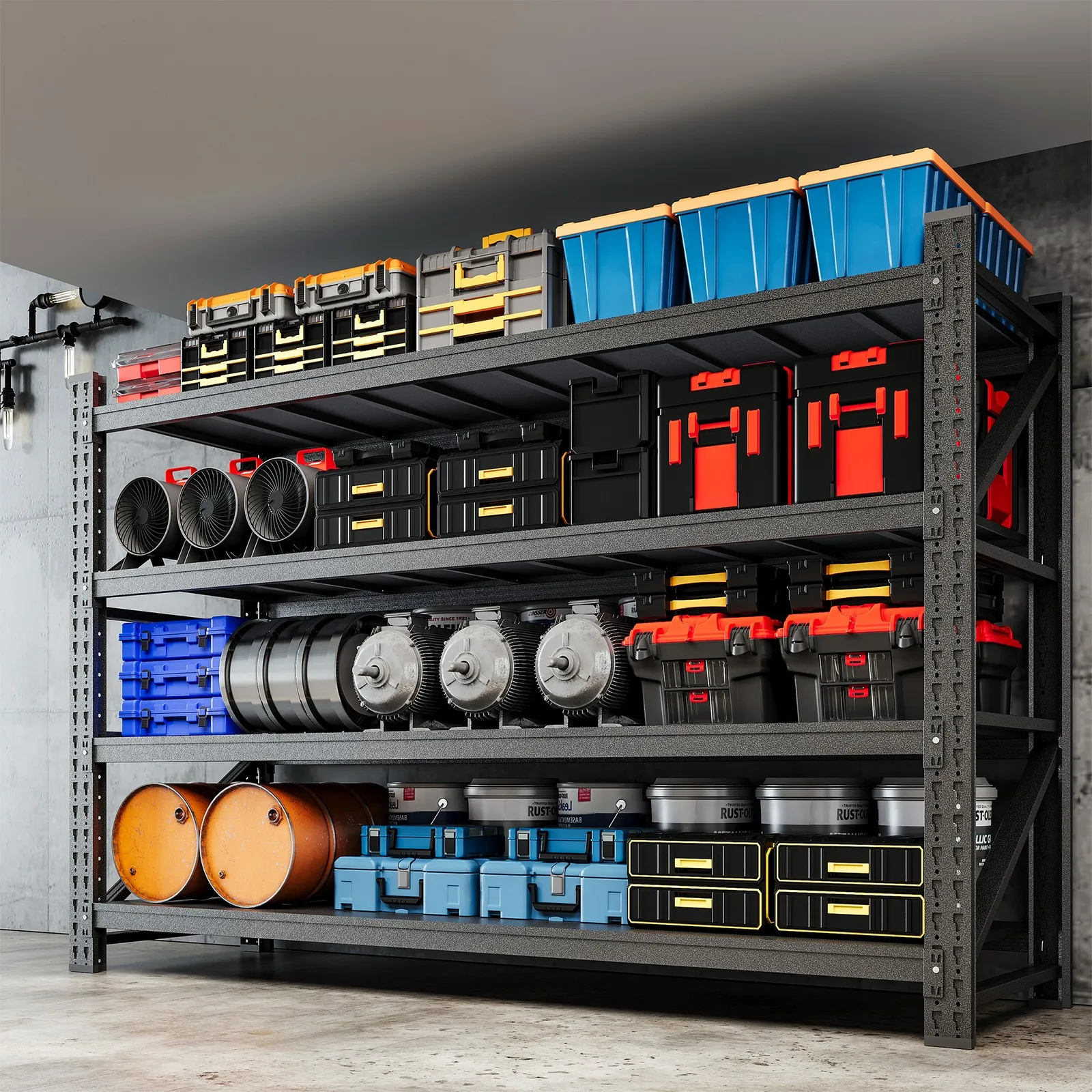 9000LB Heavy Duty Steel Shelves 77"W Garage/Warehouse Metal Storage Rack
9000LB Heavy Duty Steel Shelves 77"W Garage/Warehouse Metal Storage Rack