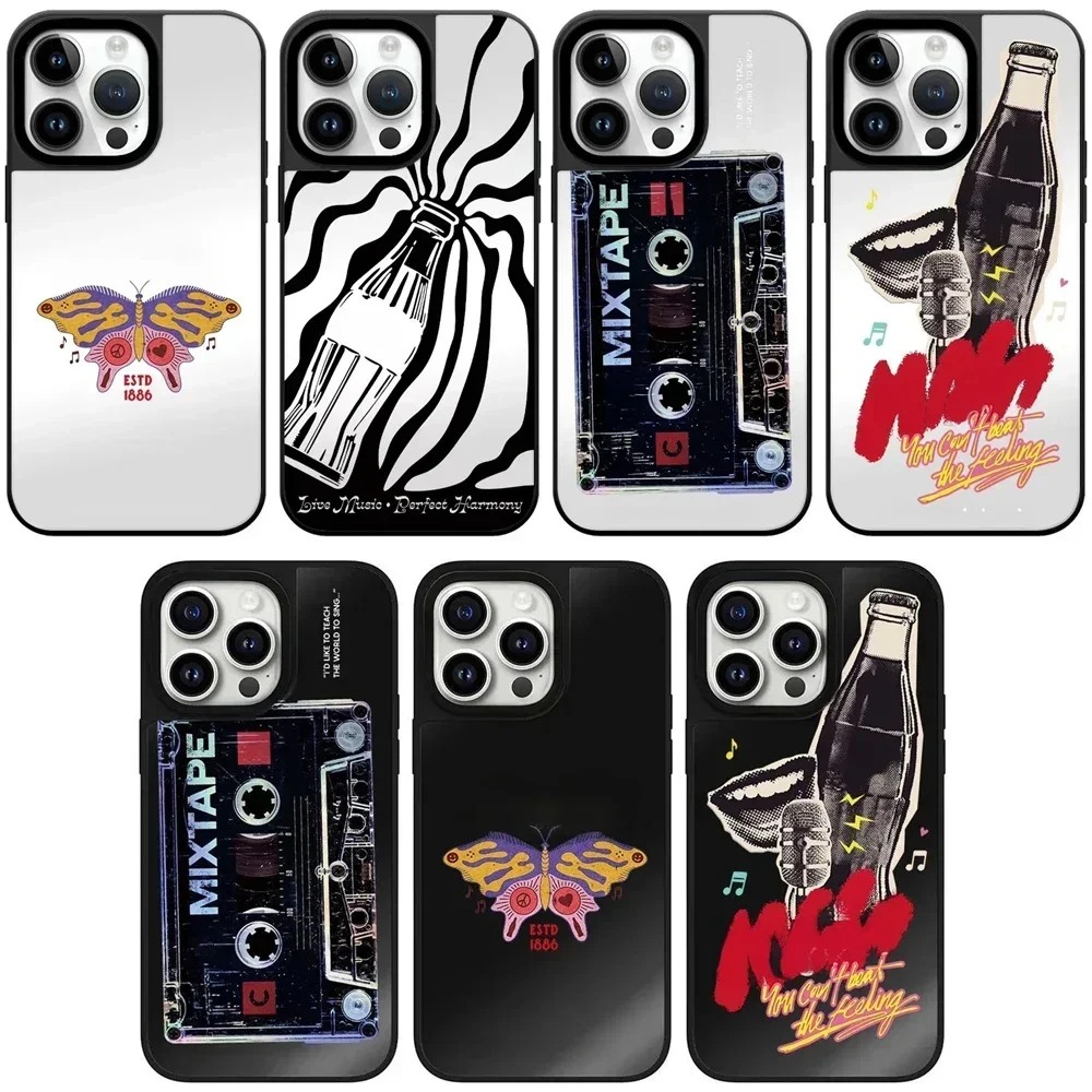 Retro Cassette Tape Bottle Mirror Surface Protective IPhone Case Cover for 16 15 14 13 12 Pro Max Case
Retro Cassette Tape Bottle Mirror Surface Protective IPhone Case Cover for 16 15 14 13 12 Pro Max Case