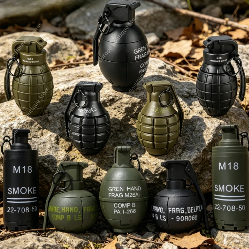 M67 Smoke Grenade Model Toy Water Burst Novelty Toy 10 Different Styles Game Prop Model for Outdoor Play
M67 Smoke Grenade Model Toy Water Burst Novelty Toy 10 Different Styles Game Prop Model for Outdoor Play