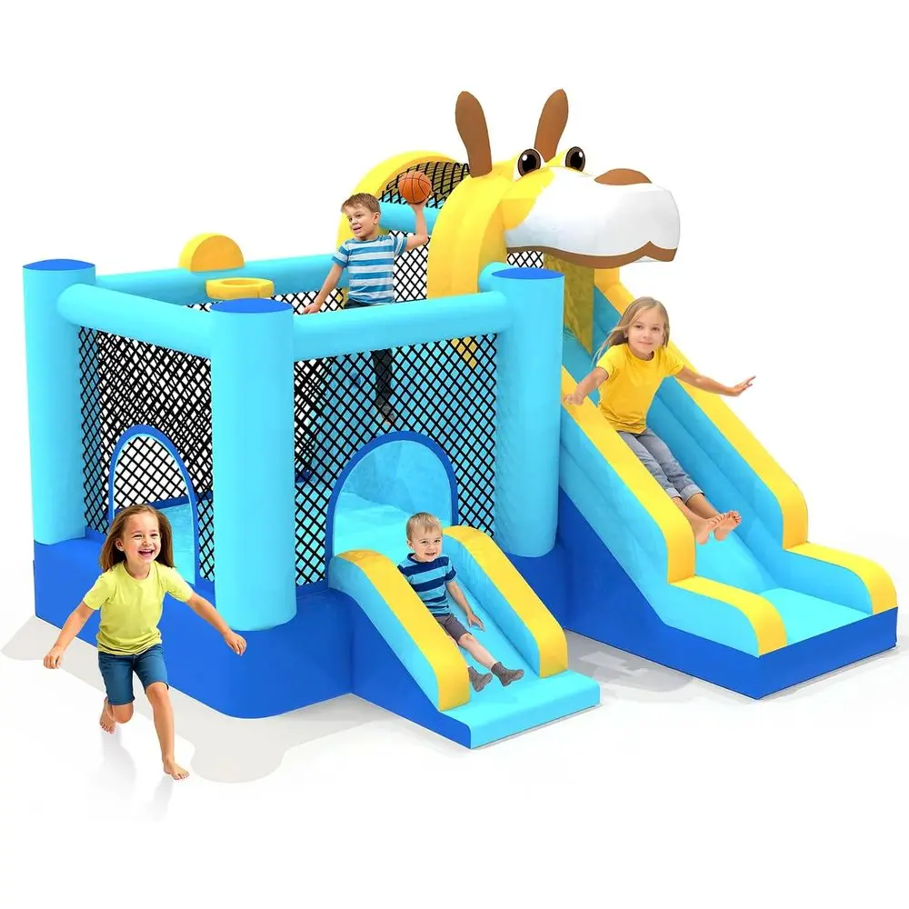 MUKDIY Iatable House Double Slide, 9.5t x9.5t Jumping Castle or Kids,Heavy-Duty 840D rd abric, Ages 3-8, Includes 350W Blower, 8
MUKDIY Iatable House Double Slide, 9.5t x9.5t Jumping Castle or Kids,Heavy-Duty 840D rd abric, Ages 3-8, Includes 350W Blower, 8