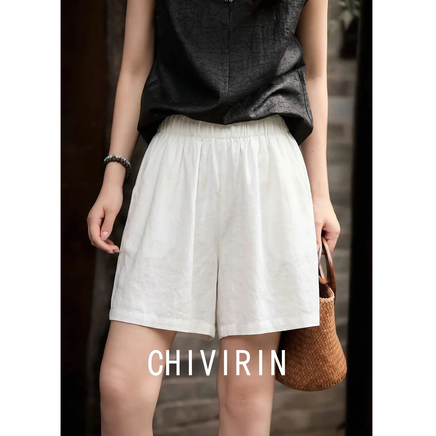 Chivirin Pure Linen White Wide Leg Short Pants Women's Summer Loose High Waist Casual Trousers Simple Style Casual Straight Leg
Chivirin Pure Linen White Wide Leg Short Pants Women's Summer Loose High Waist Casual Trousers Simple Style Casual Straight Leg
