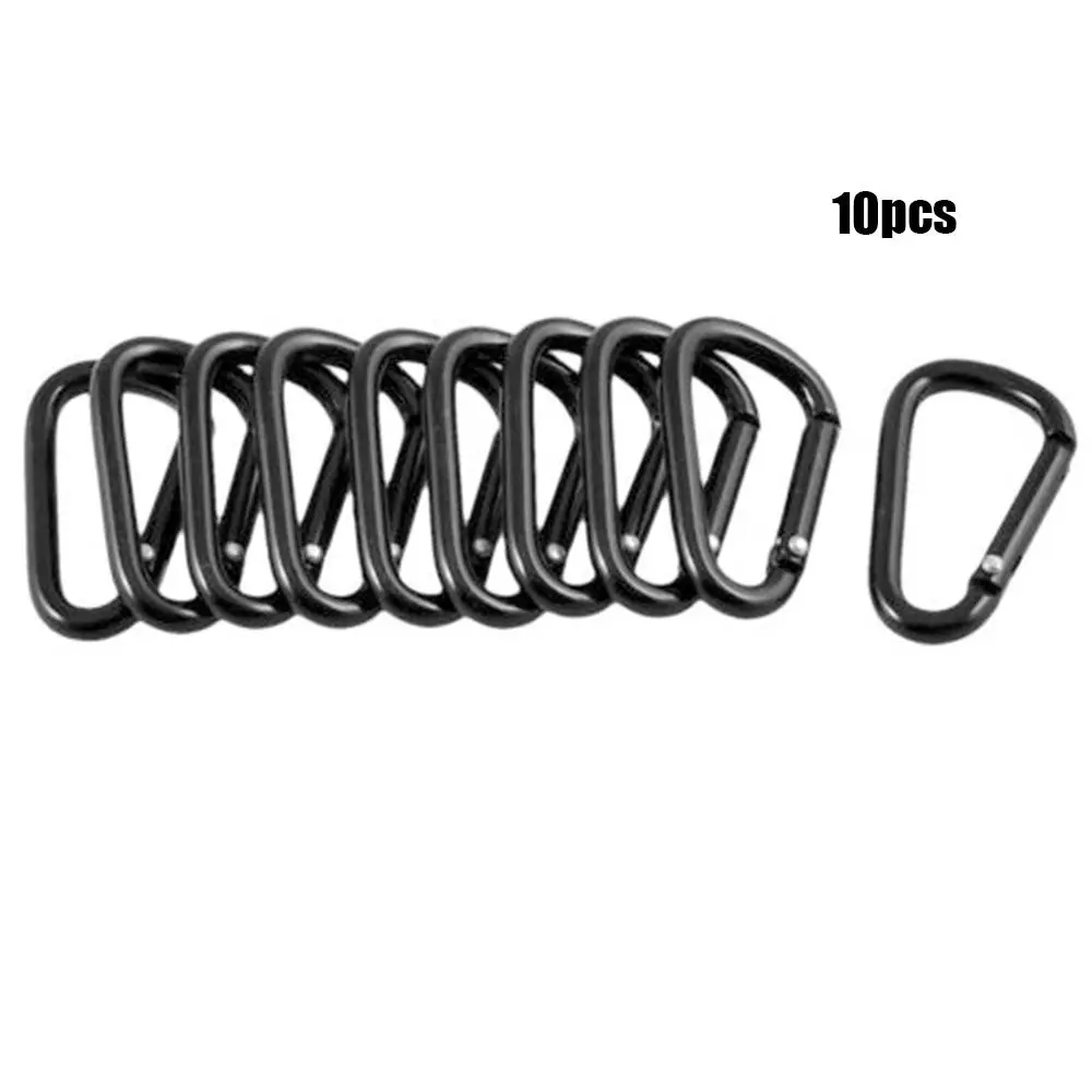1/5/10pcs black color New Equipment Safety Black Climbing Button Camping Hiking Hook Alloy Carabiner Buckle Keychain
1/5/10pcs black color New Equipment Safety Black Climbing Button Camping Hiking Hook Alloy Carabiner Buckle Keychain