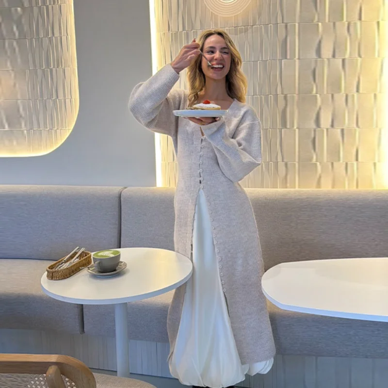 Изящный мягкий кардиган, элегантный, нежный, с длинными пуговицами, винтажный, вязаный, женский, универсальный, стильный, уютный, повседневный, для женщин, на каждый день
Изящный мягкий кардиган, элегантный, нежный, с длинными пуговицами, винтажный, вязаный, женский, универсальный, стильный, уютный, повседневный, для женщин, на каждый день