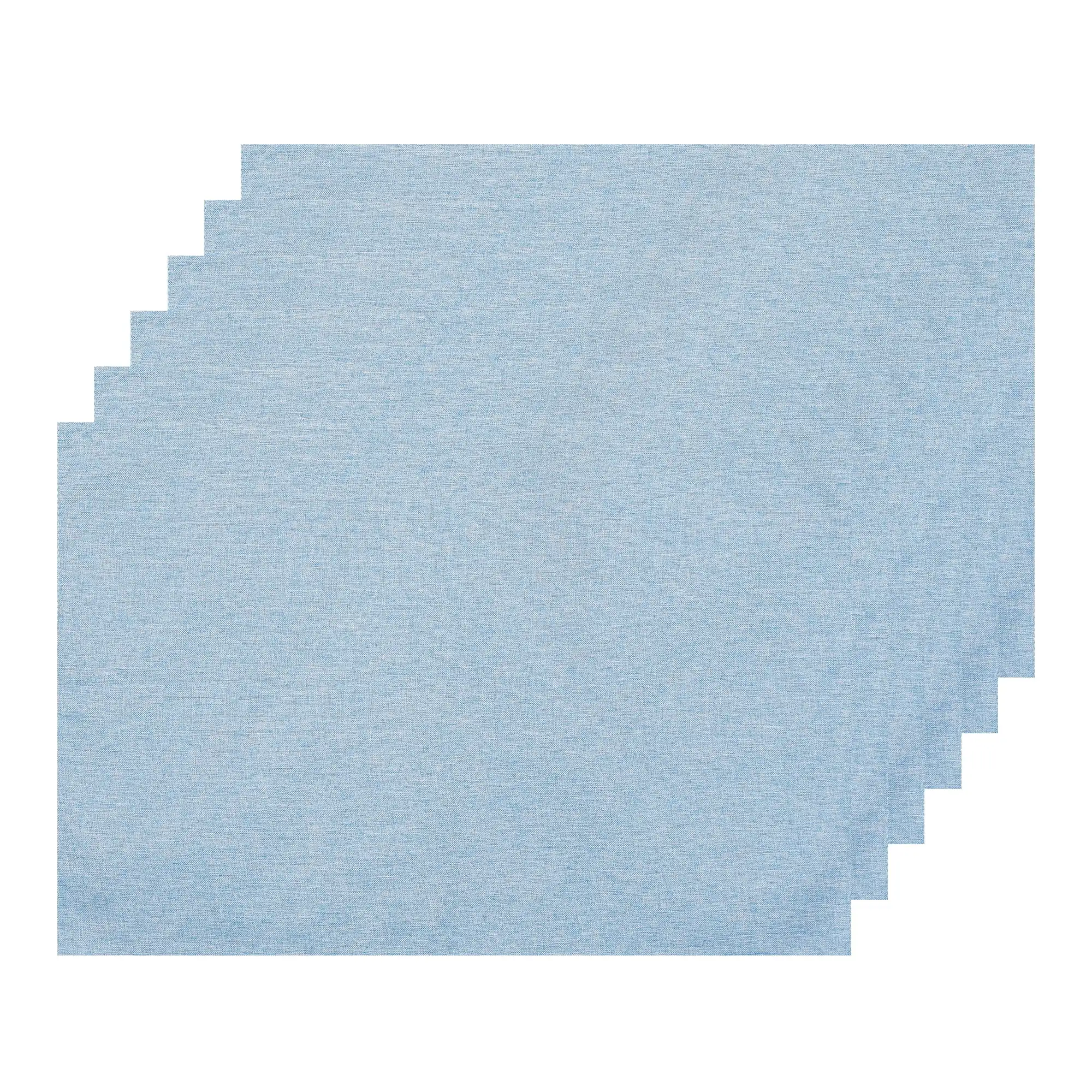 Placemats Set of 6 Heat Resistant Place Imitation Linen Place Table Mats Light Blue
Placemats Set of 6 Heat Resistant Place Imitation Linen Place Table Mats Light Blue