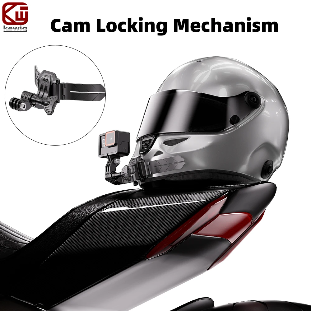 Kewig Motorcycle Helmet Chin Mount Cam Lock 3M High-Tack Adhesive Curved Adaptive Holder for GoPro DJI Insta360 Action Camera
Kewig Motorcycle Helmet Chin Mount Cam Lock 3M High-Tack Adhesive Curved Adaptive Holder for GoPro DJI Insta360 Action Camera