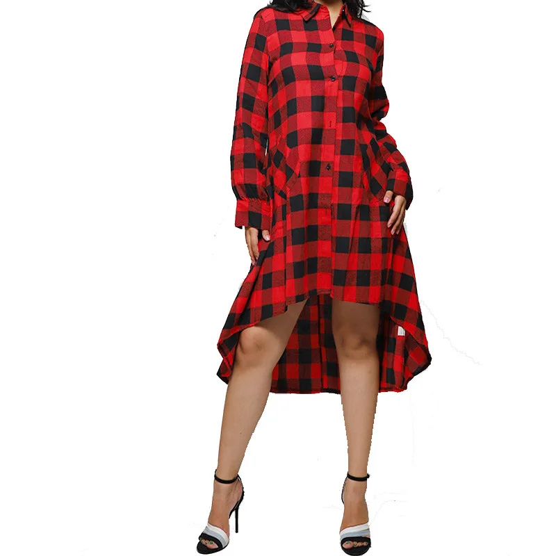 2025 New Retro Down Top Shirt Dress Women Long Sleeve Plaid Shirt Dress Ladies Casual Turn Down Collar Plaid Knee Length Dresses
2025 New Retro Down Top Shirt Dress Women Long Sleeve Plaid Shirt Dress Ladies Casual Turn Down Collar Plaid Knee Length Dresses