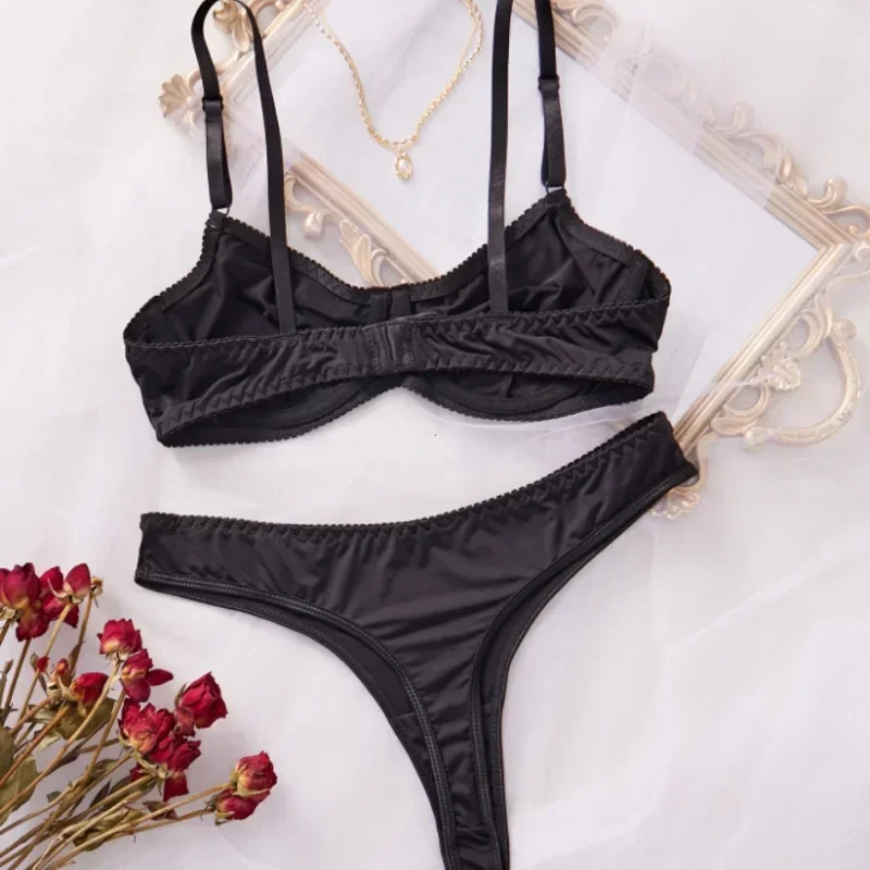Bra and Panty Set Ladies Smooth Comfortable Thin Underwear Women Sexy Nightwear Inner Solid Sleep Underwear Bra Set Lingerie
Bra and Panty Set Ladies Smooth Comfortable Thin Underwear Women Sexy Nightwear Inner Solid Sleep Underwear Bra Set Lingerie