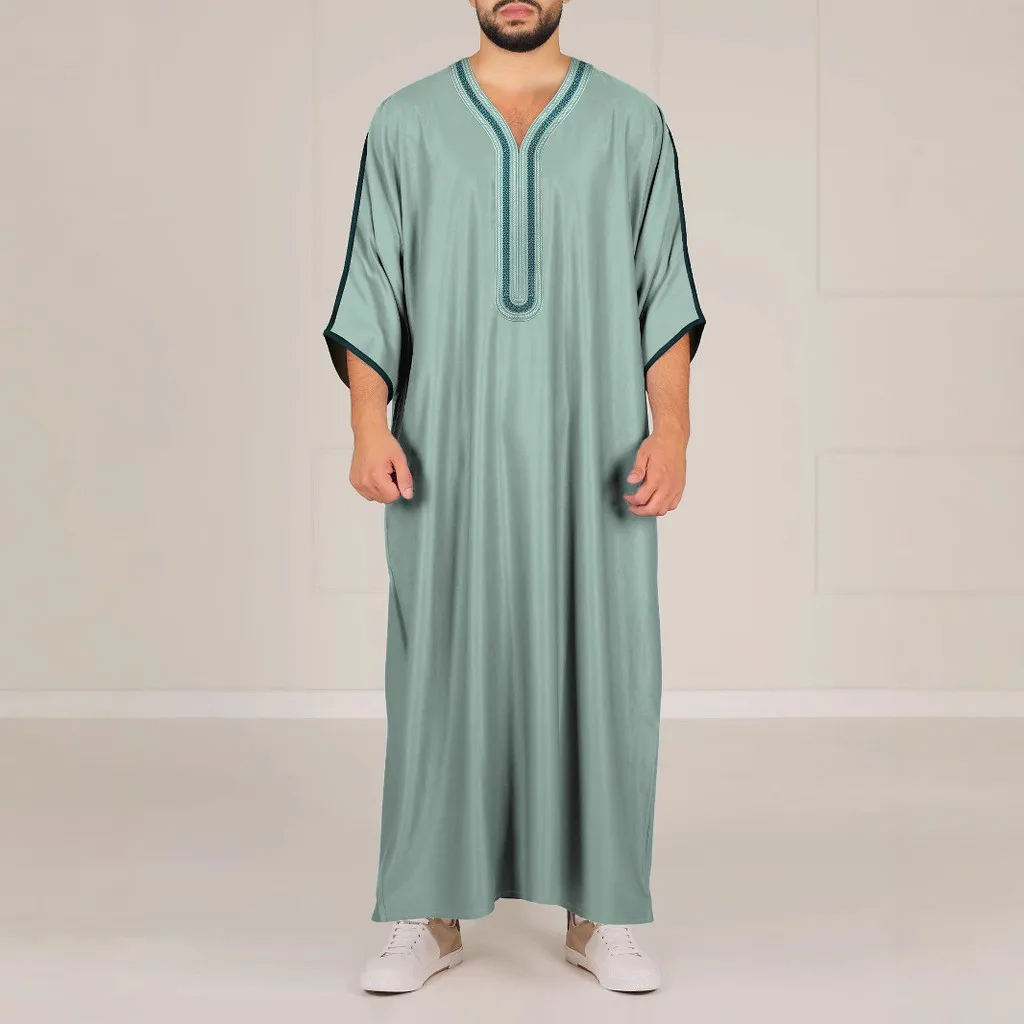 2025 Jubah Prayer GREEN Khaki Robe Murah Oman Lelaki Plain Muslim Embroidered Ethnic Style Moroccan Men's Robe Side Pocket
2025 Jubah Prayer GREEN Khaki Robe Murah Oman Lelaki Plain Muslim Embroidered Ethnic Style Moroccan Men's Robe Side Pocket