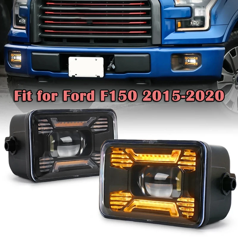 1pair Square LED Daytime Running Lights Car Turn Signal Light Fog Light for Ford F150 2015-2020
1pair Square LED Daytime Running Lights Car Turn Signal Light Fog Light for Ford F150 2015-2020