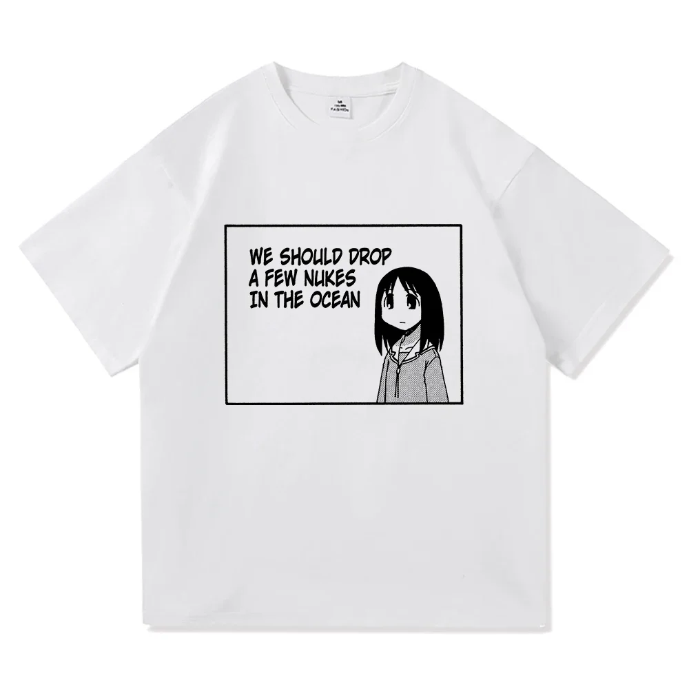 Anime print summer T-shirt Shoulder-heavy fashion trend Loose cute casual comfort 100% cotton round neck short-sleeved T-shirt
Anime print summer T-shirt Shoulder-heavy fashion trend Loose cute casual comfort 100% cotton round neck short-sleeved T-shirt