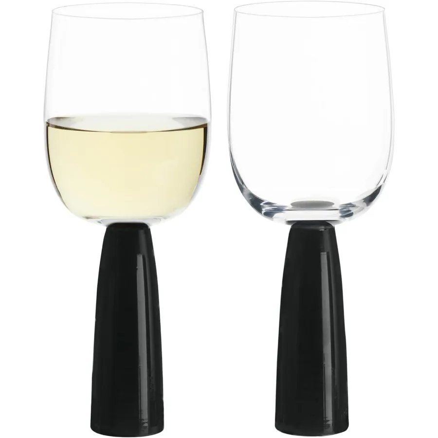 Oslo Handmade Wine Glasses Perfect for Wine, Water, or Beverages - 10 oz - Black - Set of 2 Elegant Wine Glasses
Oslo Handmade Wine Glasses Perfect for Wine, Water, or Beverages - 10 oz - Black - Set of 2 Elegant Wine Glasses