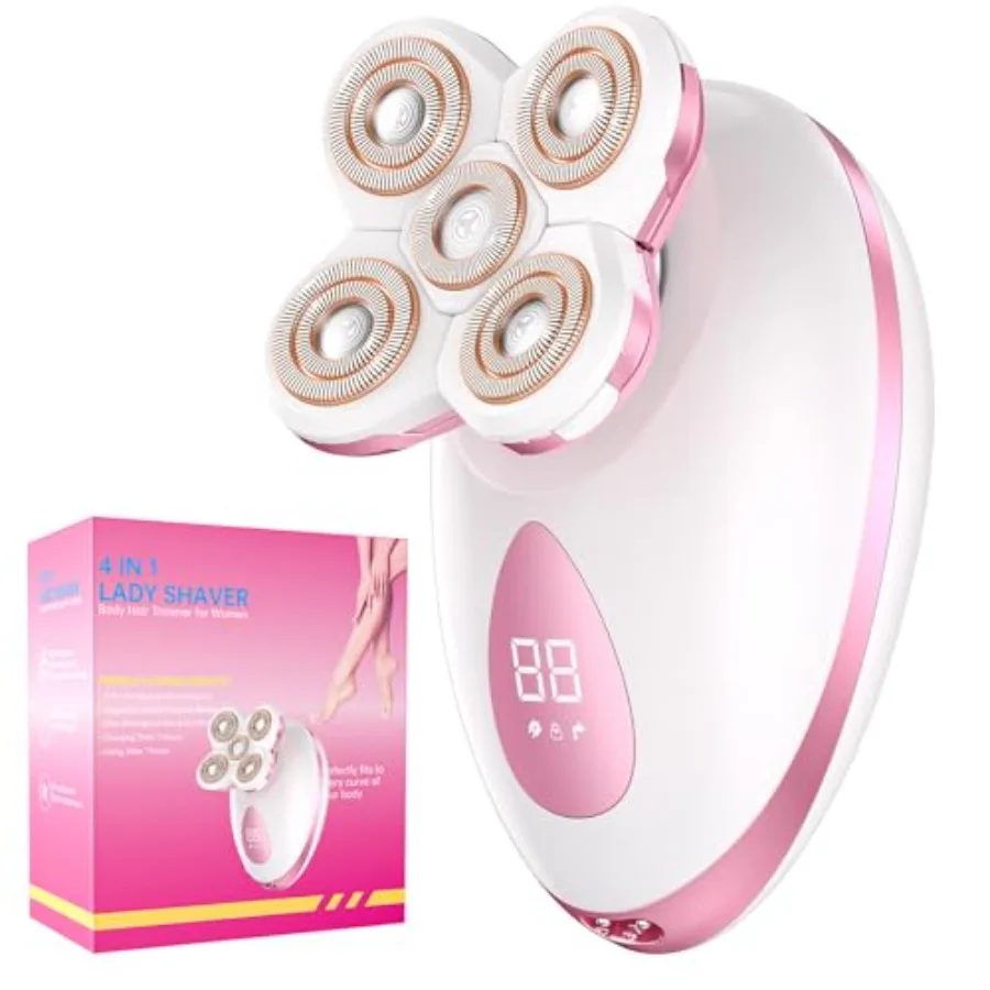 Electric Razors for Women Legs - Painless Body Shavers for Sensitive Skin - 5 in 1 Cordless Lady Trimmer for Women's Leg, Bikin
Electric Razors for Women Legs - Painless Body Shavers for Sensitive Skin - 5 in 1 Cordless Lady Trimmer for Women's Leg, Bikin