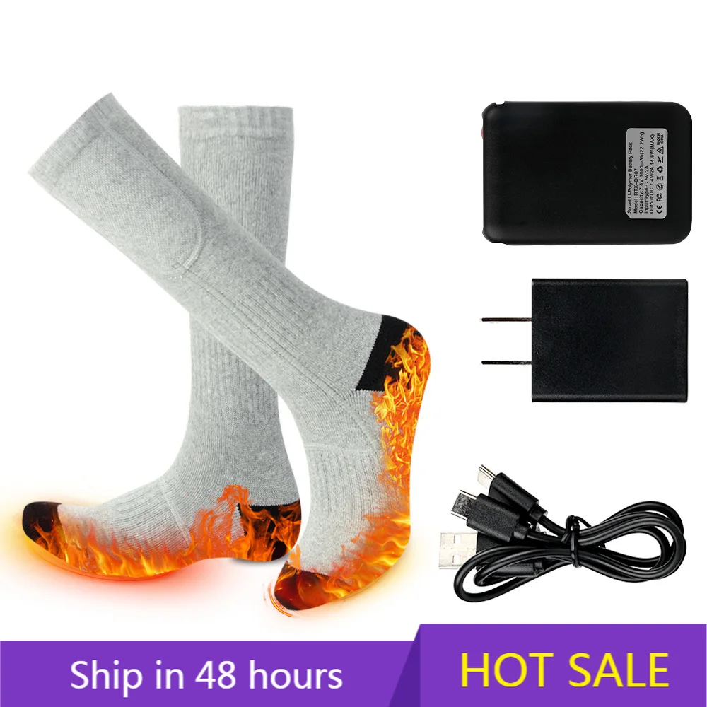 POWER LEAP Hot Spot Sale Rechargeable Battery Powered Heated Thermal Heat Winter Foot Warmer Skiing Sock
POWER LEAP Hot Spot Sale Rechargeable Battery Powered Heated Thermal Heat Winter Foot Warmer Skiing Sock