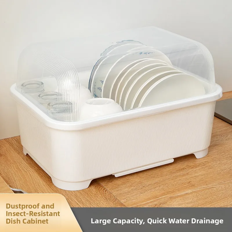 Dustproof Kitchen Bowl Rack Small Size with Lid Chopsticks Storage Box Dish Draining Shelf under Cabinet Countertop Organizer
Dustproof Kitchen Bowl Rack Small Size with Lid Chopsticks Storage Box Dish Draining Shelf under Cabinet Countertop Organizer